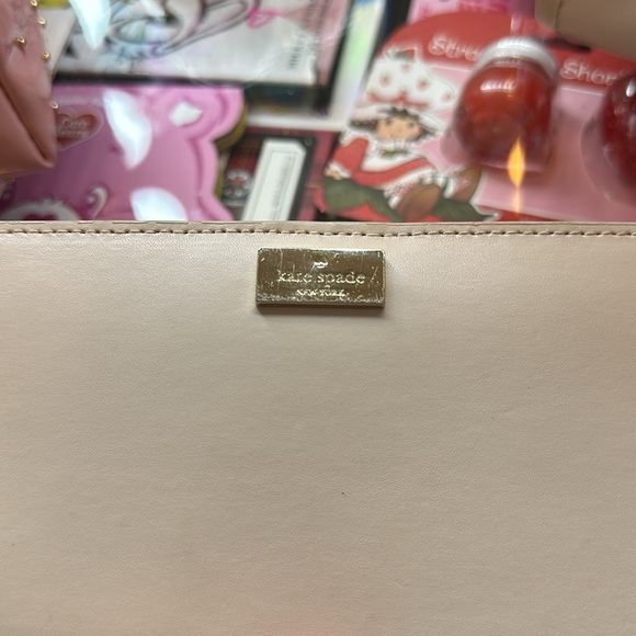 Kate Spade Nude and Yellow Tote Purse with matching wallet - Picture 10 of 10